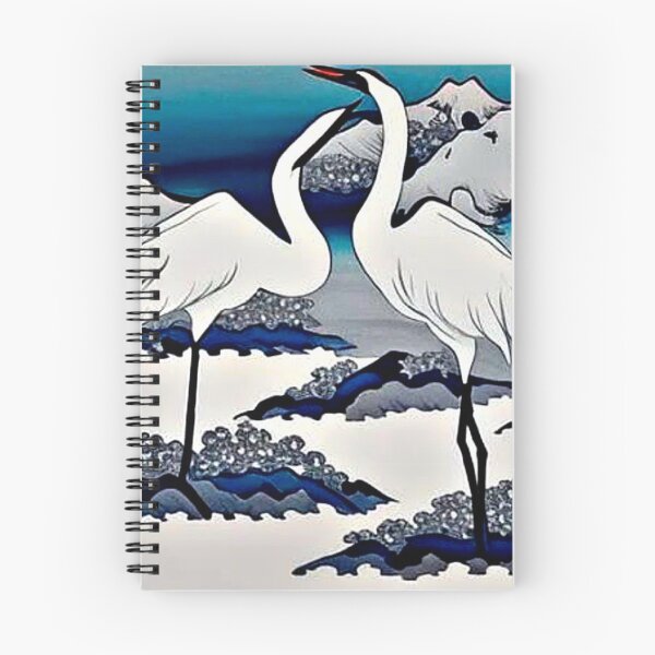 Item preview, White Cranes in snow designed and sold by George Hutton Hunter.