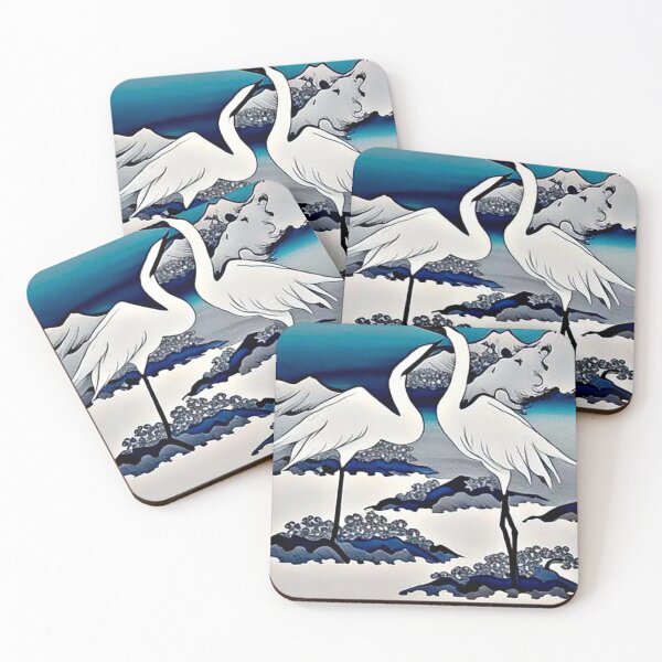 Item preview, White Cranes in snow designed and sold by George Hutton Hunter.