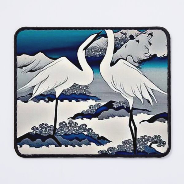 Item preview, White Cranes in snow designed and sold by George Hutton Hunter.