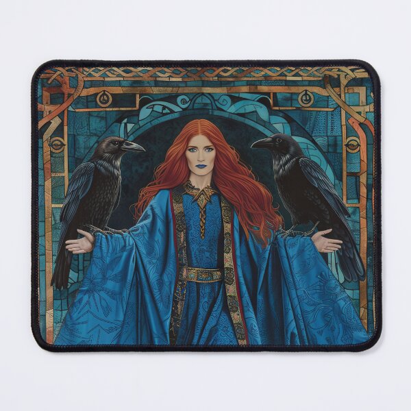 Item preview, Morrigan Macha with Ravens (Variation 2) designed and sold by OccultDreams.