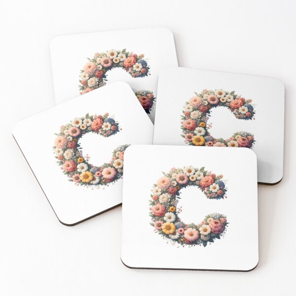 Item preview, Letter “C” containing flowers designed and sold by yeekazar.