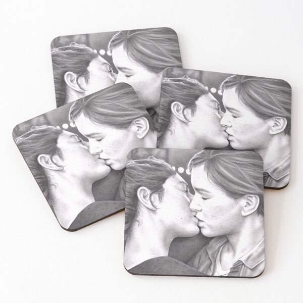 Item preview, Ellie and Dina - Last of Us - Hand-drawn in Graphite designed and sold by SophieStockArt.