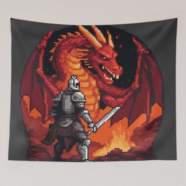 Item preview, Dragon's Lair Showdown designed and sold by Pixelartshirt.