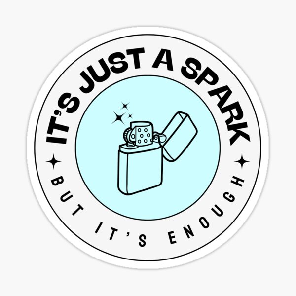 Item preview, It's Just a Spark (Blue) designed and sold by maggiesud.