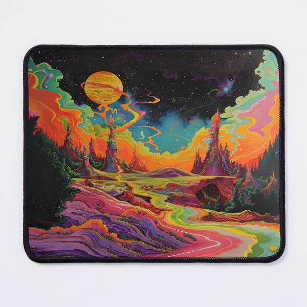 Vista previa del artículo con la obra «Paisaje psicodélico 1», diseñado y vendido por airaartist.