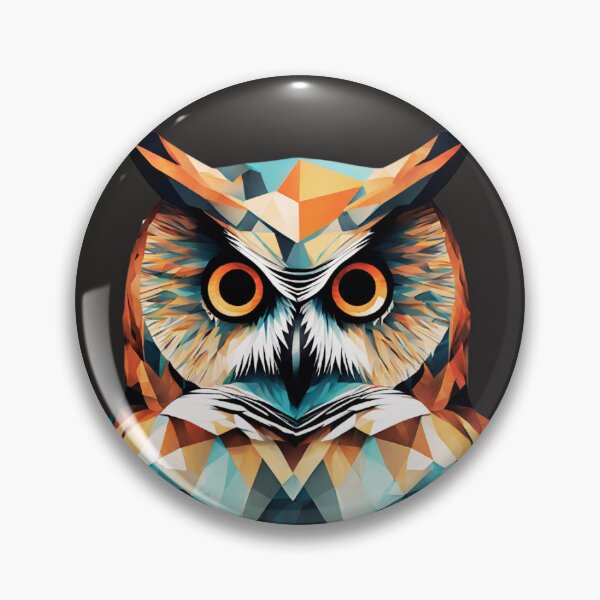 Item preview, Shapes and Feathers: Abstract Owl in Modern Art designed and sold by Aurorartsprint.