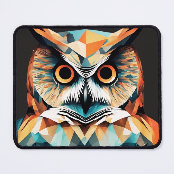 Item preview, Shapes and Feathers: Abstract Owl in Modern Art designed and sold by Aurorartsprint.