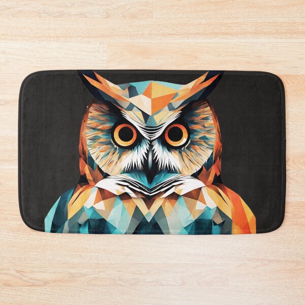 Item preview, Shapes and Feathers: Abstract Owl in Modern Art designed and sold by Aurorartsprint.