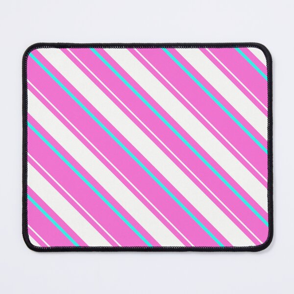 Item preview, Pink and White Diagonal Stripes Pattern Design designed and sold by PatternTitan.