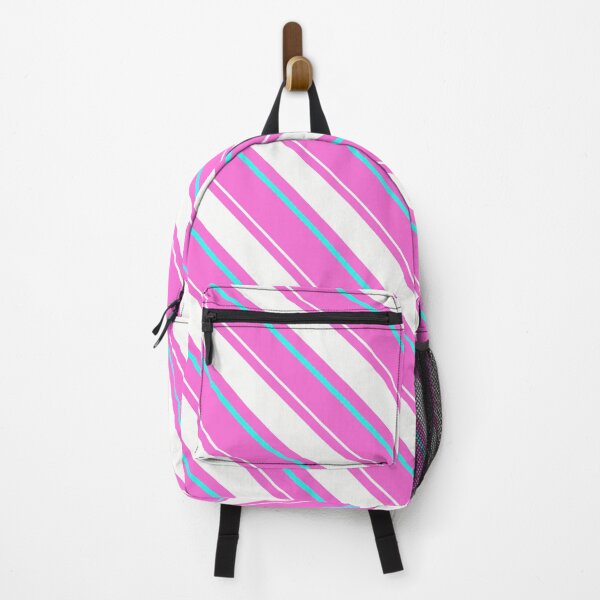 Item preview, Pink and White Diagonal Stripes Pattern Design designed and sold by PatternTitan.