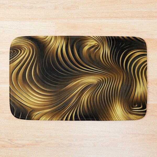 Item preview, Abstract gold black pattern designed and sold by clarazen.
