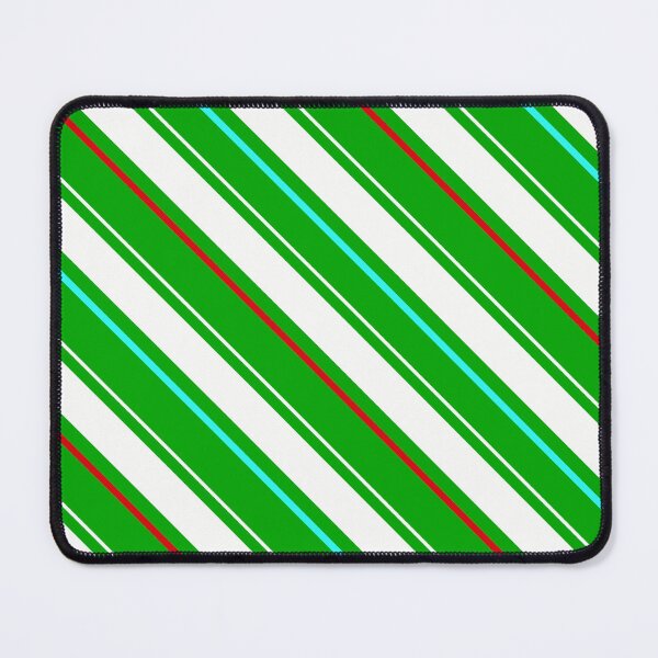 Item preview, Green and White Diagonal Stripes Pattern Design designed and sold by PatternTitan.