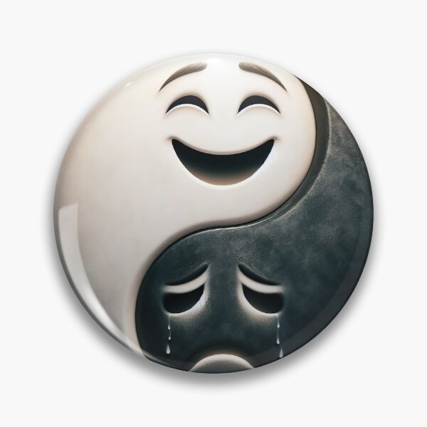 Item preview, Ying Yang Happy Sad #1 designed and sold by AImaginerART.