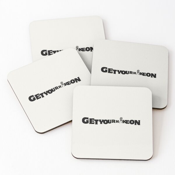 Item preview, GetYourHikeOn & Hiking Boots Print.Outdoor Adventure Logo designed and sold by gloriamelrose.