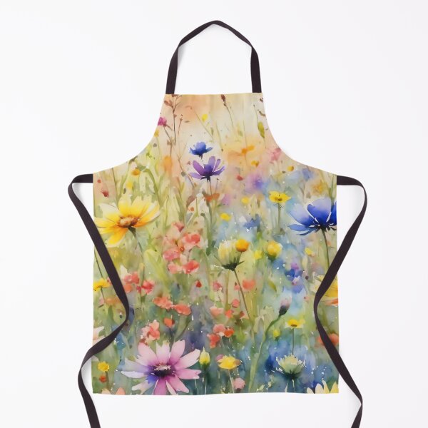 Item preview, colorful wild flower field water color designed and sold by yeekazar.