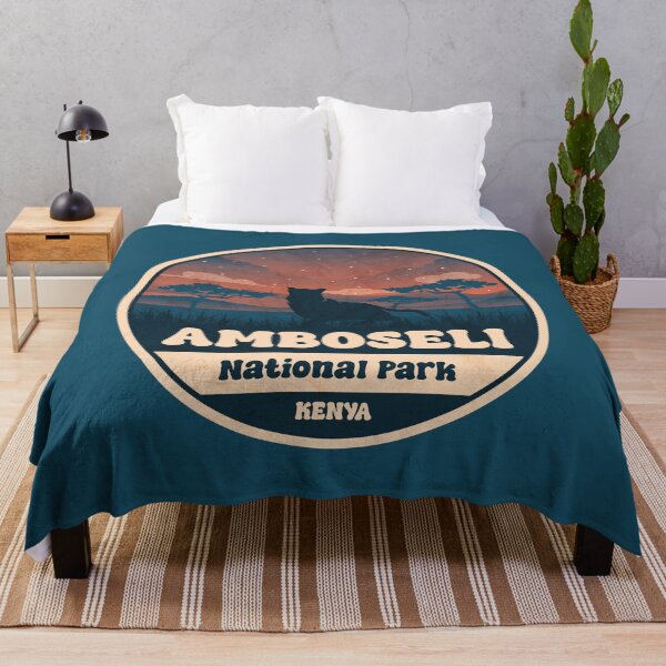 Item preview, Amboseli National Park Kenya Vintage Safari Graphic designed and sold by CynthiaGraphics.