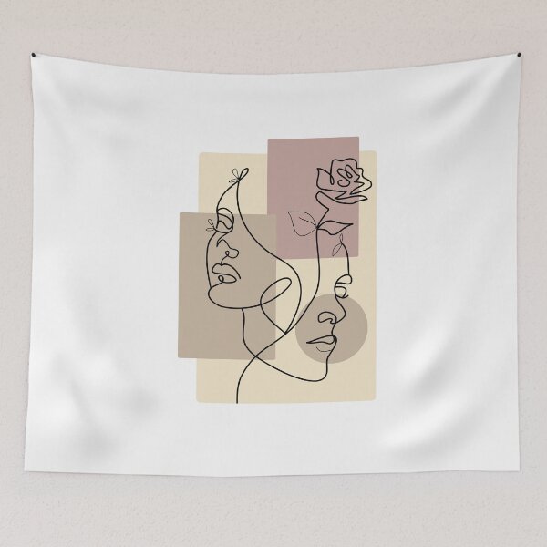 Item preview, Couple Love One Line Art designed and sold by hemp3x.