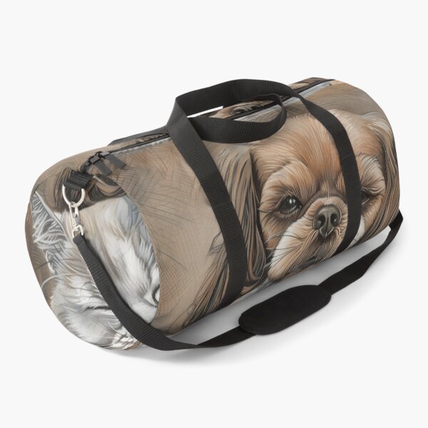 Item preview, Adorable sketch of a Shih Tzu and cat embracing designed and sold by dcrc.