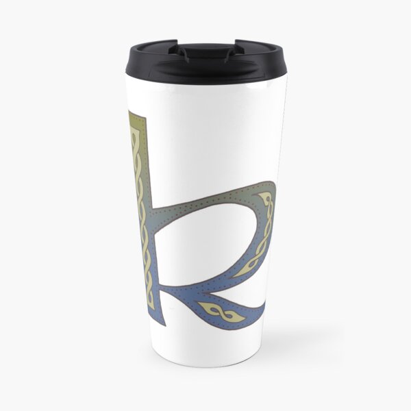 Celtic Knotwork Alphabet - Letter K Travel Mug