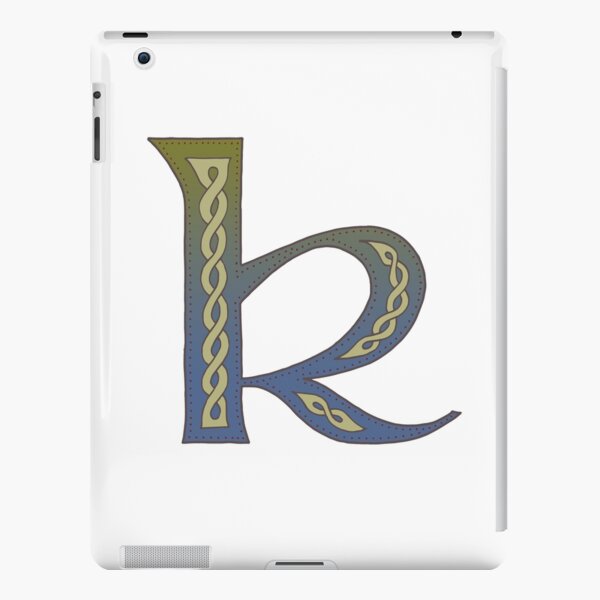 Celtic Knotwork Alphabet - Letter K iPad Snap Case