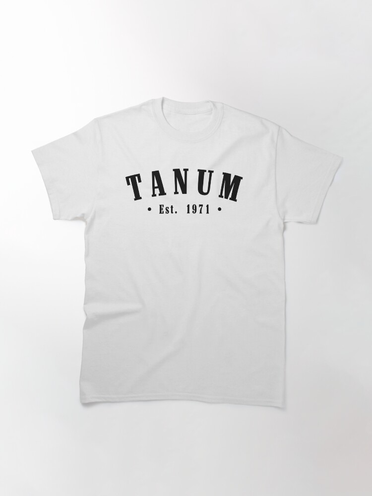 Thumbnail 3 of 7, Classic T-Shirt, Tanum Västra Götaland County Sweden Est. 1971 Black Letter Sverige designed and sold by establishedwear.