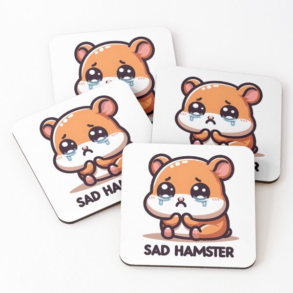 Item preview, sad hamster designed and sold by Suukunna.