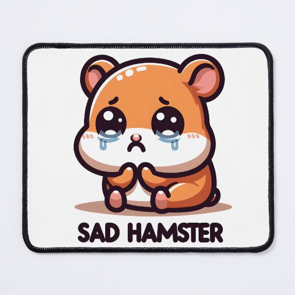 Item preview, sad hamster designed and sold by Suukunna.