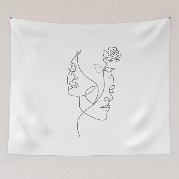 Item preview, One line Couple and Rose designed and sold by hemp3x.