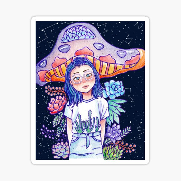 Item preview, Galaxy Mushroom  designed and sold by matcha loey.