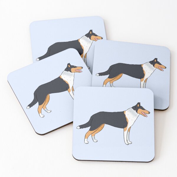 Item preview, Cute smooth collie Dog art designed and sold by Yaragold.