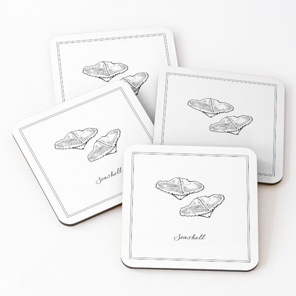 Item preview, Two Small Seashells. Retro style illustration. designed and sold by ArchiTania Studio.