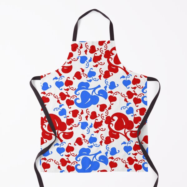 Item preview, Blue And Red Leaf Shapes Pattern Design designed and sold by PatternTitan.