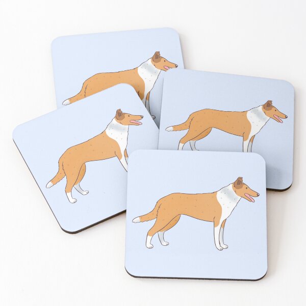 Item preview, Cute smooth collie Dog art designed and sold by Yaragold.