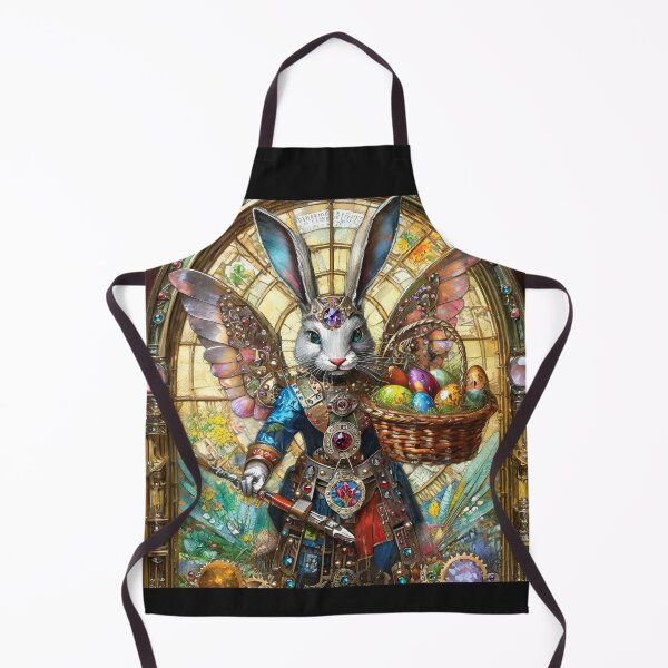 Item preview, Easter Bunny Angel Warrior Delivering Easter Eggs designed and sold by Lee Hiller Designs.
