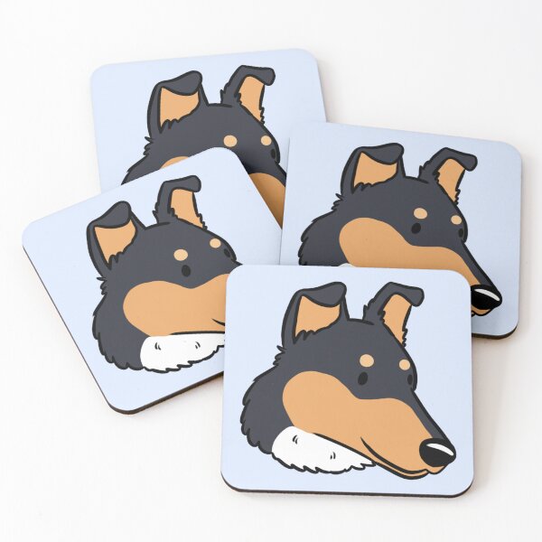 Item preview, Cute smooth collie Dog face designed and sold by Yaragold.