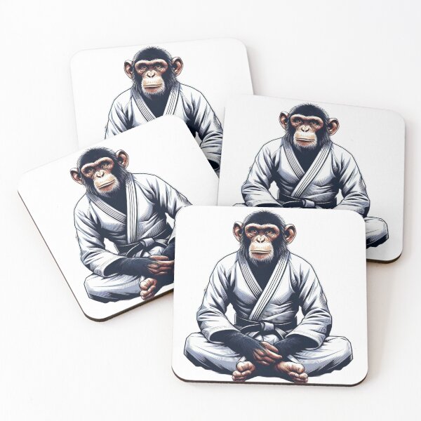 Item preview, Martial Arts Primate: The BJJ Gi Monkey designed and sold by Martial-Art-23.