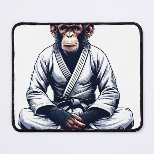 Item preview, Martial Arts Primate: The BJJ Gi Monkey designed and sold by Martial-Art-23.