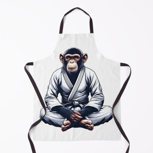 Item preview, Martial Arts Primate: The BJJ Gi Monkey designed and sold by Martial-Art-23.
