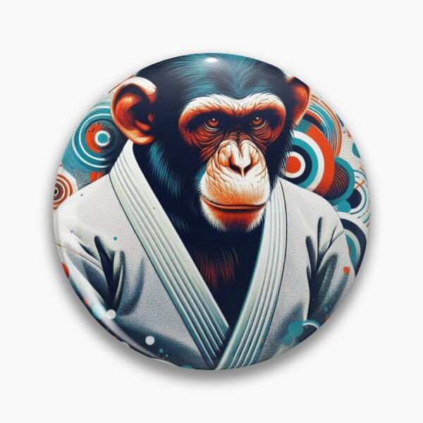 Item preview, Zen Jiu-Jitsu Ape: The Gi-Wearing Monkey Sage designed and sold by Martial-Art-23.
