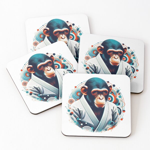 Item preview, Zen Jiu-Jitsu Ape: The Gi-Wearing Monkey Sage designed and sold by Martial-Art-23.