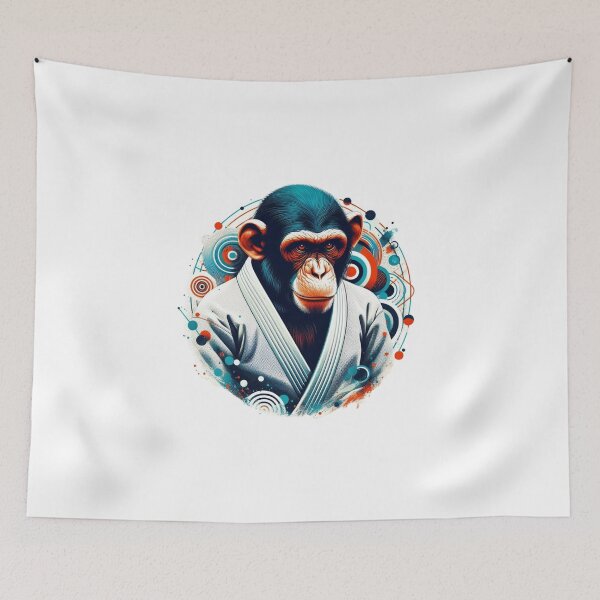 Item preview, Zen Jiu-Jitsu Ape: The Gi-Wearing Monkey Sage designed and sold by Martial-Art-23.