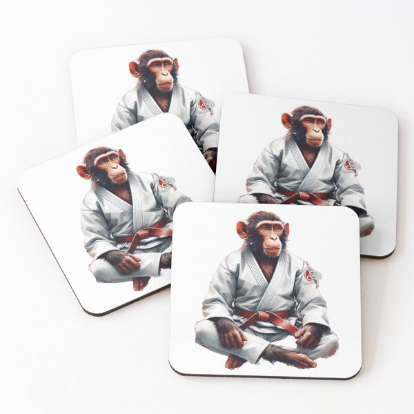 Item preview, Martial Arts Primate: The BJJ Gi Monkey designed and sold by Martial-Art-23.