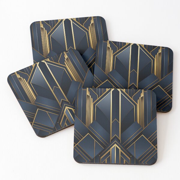 Item preview, Gold And Blue Pattern  designed and sold by NicolasGlowArt.