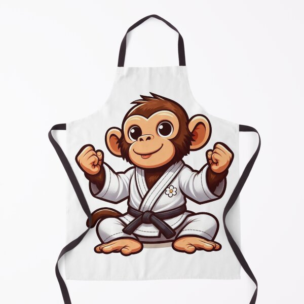 Item preview, Dojo Monkey: The Gi-Wearing Sage BJJ Cute designed and sold by Martial-Art-23.
