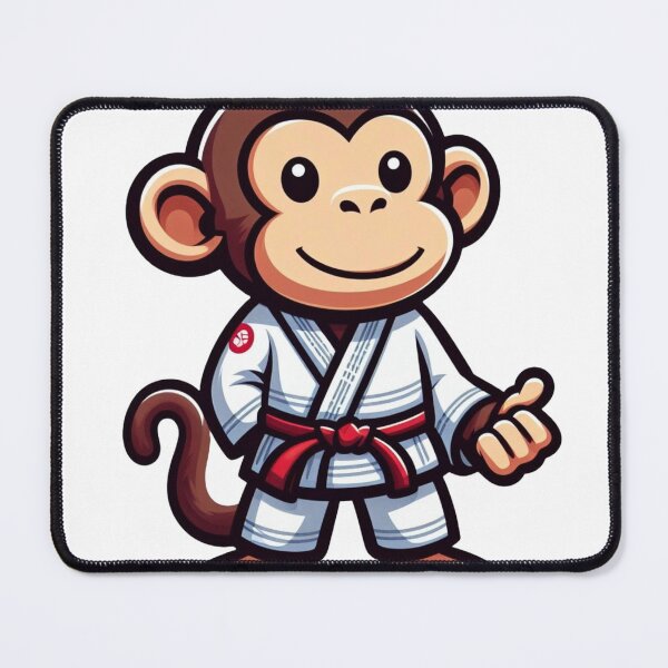 Item preview, Grappling Ape: BJJ’s Furry Fighter designed and sold by Martial-Art-23.
