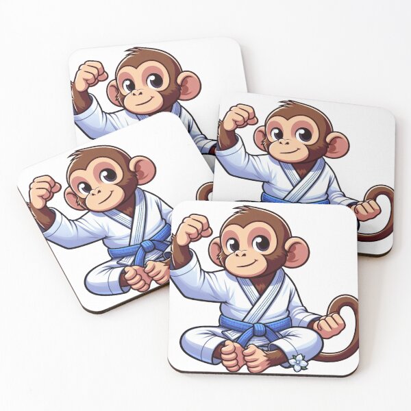 Item preview, Martial Arts Primate: The BJJ Gi Monkey Cute designed and sold by Martial-Art-23.