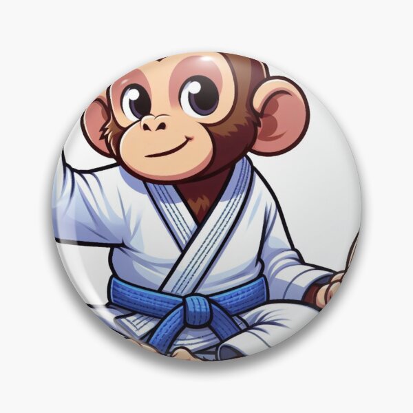 Item preview, Martial Arts Primate: The BJJ Gi Monkey Cute designed and sold by Martial-Art-23.