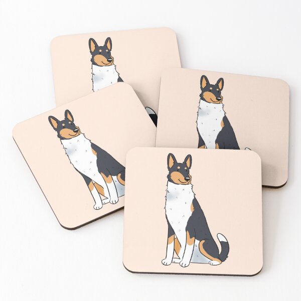 Item preview, Smooth collie Dog art designed and sold by Yaragold.