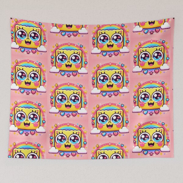 Item preview, Spongebob Squarepants kawaii rainbow effect made with ai designed and sold by SaraDatCool.