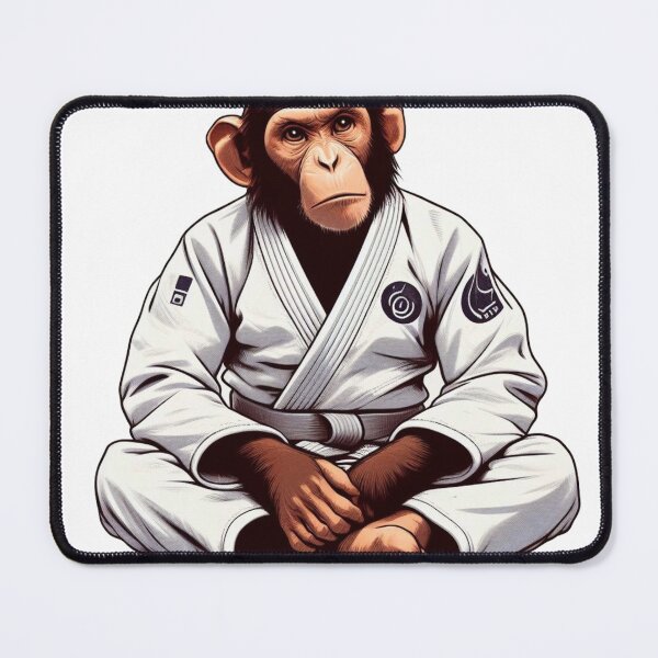 Item preview, Martial Arts Primate: The BJJ Gi Monkey designed and sold by Martial-Art-23.